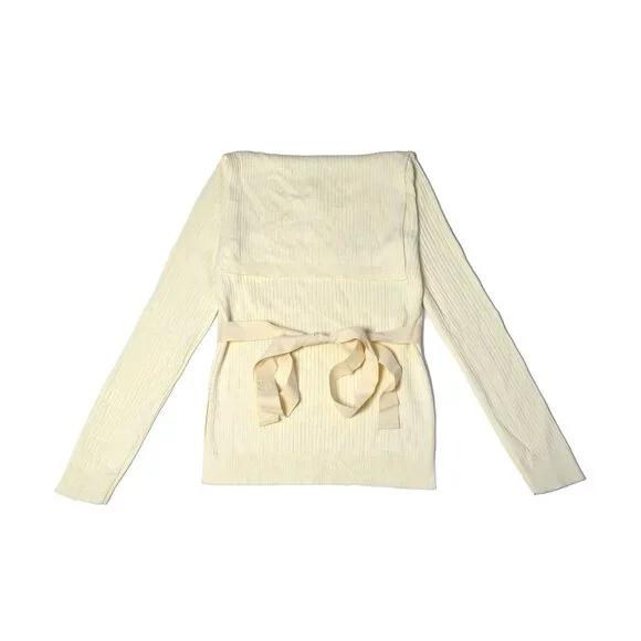 MM6 Maison Margiela Bateau Neckline Sweater Beige